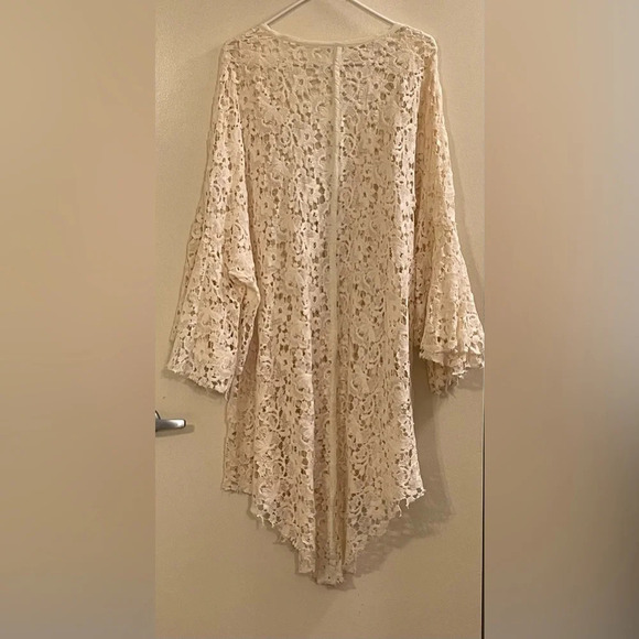INTIMATELY by FREE PEOPLE NWOT Move Over Lace Robe in Ivory - Picture 6 of 10